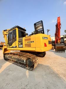Excavadora Komatsu PC220 usada, 22 toneladas, 21 toneladas, 23 toneladas, excavadora grande en stock, pocas horas de trabajo, motor original, alta calidad - Product Image 5