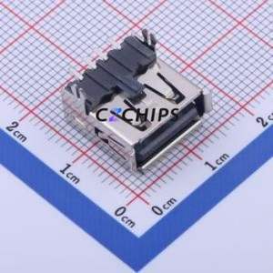 903-532A2021S10100 USB Connector SMD Connector ( Connector Type: Type-A )( Protocol Standard: USB 2.0 )( Gender: Female ) - Product Image 1