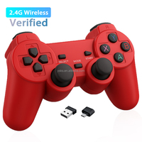 Manette sans fil 2.4G pour PC et téléphone, contrôleur de jeu avec micro Type-C et moteur de vibration