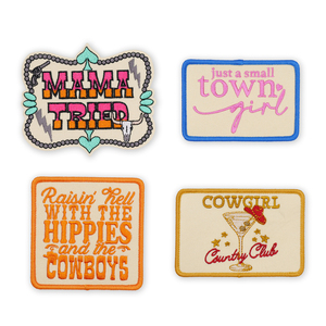 Custom Small 4 Inch Hat Iron on <strong>Patches</strong> Embroidered Summer Mama Cartoon Hats <strong>Patches</strong>