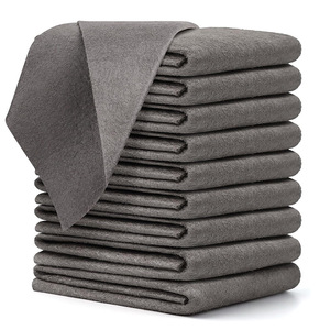 Chiffon de nettoyage en microfibre, grand format, épaissi, pour polissage de verre et miroir, dépoussiérage, sans traces d'eau, serviette de nettoyage automobile, lot de 3 en vrac - Product Image 1