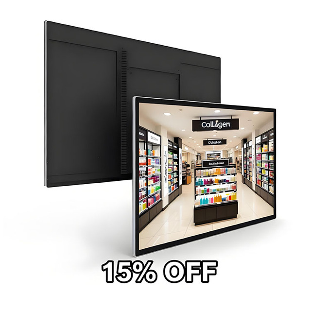 Wall Mounted LCD Advertising 1080P Full HD Digital Signage Animation Touch Screen Optional 1 Year Warranty for Business Use