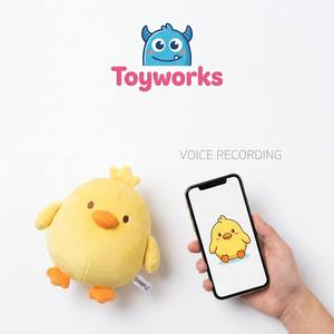 Peluche <span class=keywords><strong>de</strong></span> Pollito Amarillo Redondo Grabable con Voz Personalizada, Regalo <span class=keywords><strong>de</strong></span> Recuerdo, Muñeco Mascota Interactivo para Guardería - Product Image 1