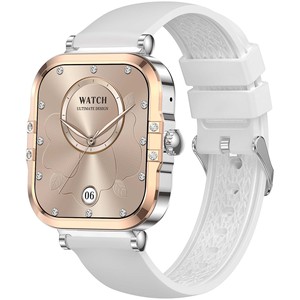 VALDUS Support <span class=keywords><strong>de</strong></span> surveillance <span class=keywords><strong>de</strong></span> la pression artérielle Écran SOS AMOLED Montre intelligente NFC Collect Code Calculator VL52 PRO Montre intelligente pour femme - Product Image 2