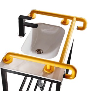 Barra de Apoyo Hundred-year Grace, de Plástico y Acero Inoxidable, Antideslizante, para Baño, Diseño Moderno y Simple, 8886-3 - Product Image 1