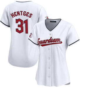 2025 Damen Cleveland Heim Limited Baseball Trikot Individuell Anpassbar Genähte Bestickte Uniformen Logos Weiß Übergröße Feuchtigkeitsableitend - Product Image 4