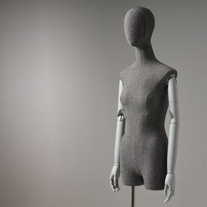 <span class=keywords><strong>Mannequin</strong></span> <span class=keywords><strong>de</strong></span> <span class=keywords><strong>couture</strong></span> demi-corps féminin en tissu <span class=keywords><strong>de</strong></span> haute qualité avec bras en bois, forme <span class=keywords><strong>de</strong></span> robe personnalisée, vente en gros - Product Image 3
