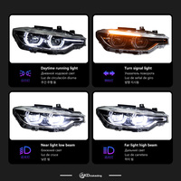 Feux avant AKD Car Styling pour BMW F30, projecteur LED, lentille de projecteur, 2012-2019, F31 320i, feux avant, signalisation, accessoire automobile