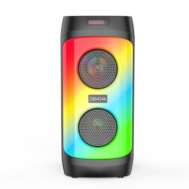 High Quality HIFI Sound Remote Control Loudspeaker Digital LED Screen Display Soft RGB Lights Wireless Speaker