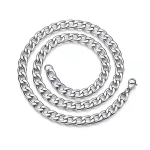 สร้อยคอฮิปฮอปแบบ Cuban Link สำหรับผู้ชาย - ชุบทอง สแตนเลสสตีล ไม่ลอก ไม่ซีดจาง เครื่องประดับที่ทนทานและโดดเด่น - Product Image 2