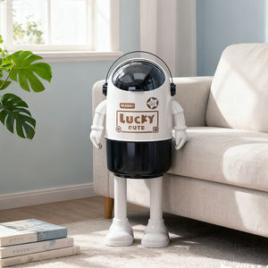 ถังขยะพลาสติกแบบเปิดด้านบน รุ่นการ์ตูน ดีไซน์ทันสมัย สำหรับสำนักงานที่บ้าน - Product Image 2