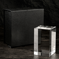 Bloc de cristal K9 vierge pour souvenir, fait main, personnalisé, gravure laser 3D, cube de cristal, coffret cadeau