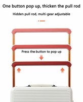 Portez la poignée télescopique de luxe de poignée large imperméable pour le chariot de valise de voyage avec des ensembles de bagages de serrure de TSA