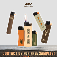 Briquet à flamme de gaz MK, Feuerzeug, avec logo personnalisé, briquet jetable en plastique pour cigarettes, Encendedores, briquets jetables à silex