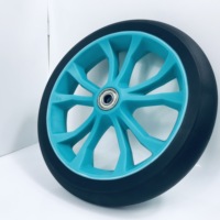 Roues de patins à roulettes en plastique de 7 pouces en PU, style course, effet carbone, pour la vitesse