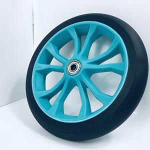 पु रेसिंग कार्बन स्पीड प्लास्टिक इनलाइन स्केट व्हील 179 मिमी दोहरी कठोरता 45-50 किलोग्राम भार क्षमता - Product Image 6