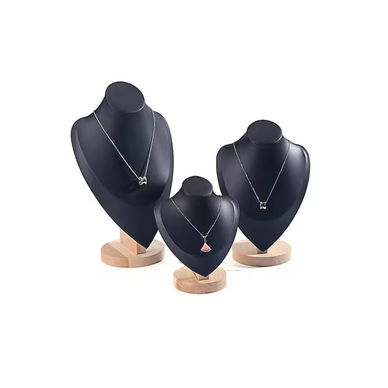 Présentoir à colliers noir, petite taille