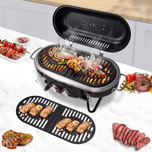 Wholesale Portable Propane <strong>Gas</strong> Grill 2-Burner <strong>Tabletop</strong> <strong>BBQ</strong> for Outdoor Barbecue High Performance &amp; Mobile - Product Image 3