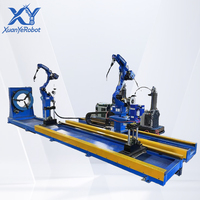 Station de soudage automatique de tuyaux par robot industriel, système de soudage robotisé de pipeline pour la fabrication de tubes