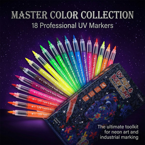 Marcadores de Tatuajes Temporales UV No Tóxicos, 8 Colores, Marcador de Tatuajes Borrable en Seco y Húmedo, Pintura Facial Brillante en la Oscuridad, Graffiti <span class=keywords><strong>para</strong></span> Niños y Adultos - Product Image 5