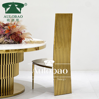 Chaises de mariage royales en acier inoxydable de luxe pour la mariée et le marié