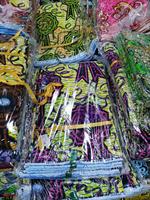 Kain Batik Ankara Katun 100% Super, Motif Kotak-Kotak Besar, Denim Berat Sedang, Tenun, untuk Anak Perempuan dan Laki-Laki
