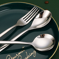 Couverts de table complets en vrac Couverts de cuisine en acier inoxydable Cuillère de service Ensemble de couverts