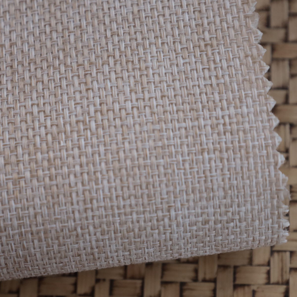 1 ㎡-paille style japonais-chanvre tissé 36-kaki