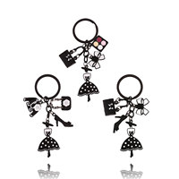 Nouvelle Collection : Porte-clés Fleur de Camélia pour Femme – Accessoire de Sac, Chaussures à Talons Hauts et Nœuds Papillon