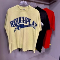 T-shirt d'été oversize en maille de haute qualité, imprimé lettres vintage avec strass, style décontracté et tendance, à manches courtes