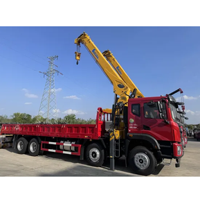 Grue hydraulique polyvalente 36t GSQS350-5 360kN.m montée sur camion, grue de camion pour l'infrastructure urbaine - Product Image 3