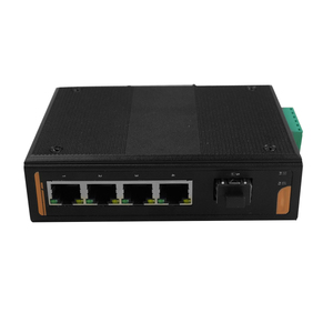 สวิตช์เครือข่ายอุตสาหกรรมกลางแจ้งแบบกำหนดเอง 4×10/100/1000Base-TX RJ45 + 1×1000Base-FX SFP 802.3af/at POE บอร์ดสวิตช์ 4 พอร์ต - Product Image 4