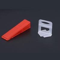 Système de nivellement automatique moderne en PVC réutilisable avec clips, clips d'espacement pour carreaux de céramique au design moderne