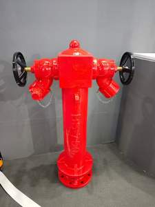 Boca de incendios húmeda de hierro dúctil británico y válvula de aterrizaje pintada en rojo <span class=keywords><strong>4</strong></span> pulgadas protección contra incendios Fácil instalación BS750 - Product Image 5