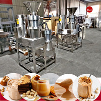 Machine industrielle de fabrication de beurre d'arachide Ligne de production de moulin colloïdal laitier pour la transformation de la viande de noix avec composant moteur central