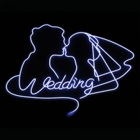 Enseigne néon 3D LED personnalisée et colorée pour mariage, design gratuit, faite à la main, en acrylique et néon flexible, DC-12V