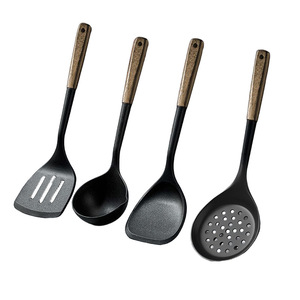 Silicone Spatula Set 4Pcs Non Stick Heat Resistant Food Grade Kitchen Utensils Cooking Spoon Ladle Slotted Spoon - Product Image 3