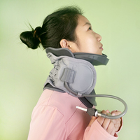 Nouveauté : Dispositif de traction cervicale gonflable réglable, étireur de cou en polyester et éponge pour usage médical