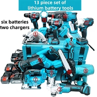 Ensemble d'outils sans fil à batterie au lithium 10 pièces, très vendu, comprenant 4 batteries, pour réparation
