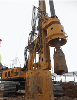 Foreuse rotative hydraulique XR240E de 240 m pour pieutage, avec moteur diesel, boîte de vitesses et pompe, conception portable et facile à utiliser