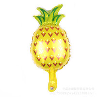 Nouveau mini ballon en aluminium motifs pastèque, orange, citron, ananas pour décoration d'anniversaire et ouverture de centre commercial, vente en gros