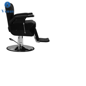 Silla de barbería de salón completamente negra profesional para hombres Bomba hidráulica Sillas <span class=keywords><strong>Peluqueria</strong></span> Cadeira Características ergonómicas y de masaje - Product Image 4