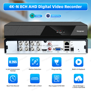 Hongnaer 1080P/5/8MP-N interior XVI/AHD/TVI/CVI/CVBS/IP 6 en 1 DVR XMEye Pro ICSee 4K-N analógico 4/8CH CCTV grabadora de vídeo Digital - Product Image 2