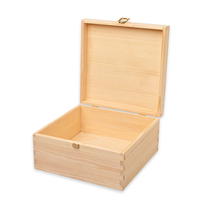 Boîte en bois de noël avec logo personnalisé, boîte-cadeau en bois ami, emballage romantique, boîte-cadeau en bois de pin avec loquet