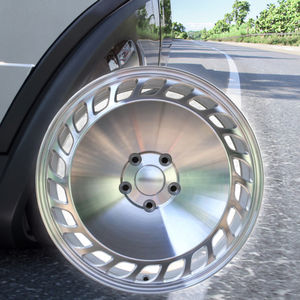 Roue en alliage d'aluminium de 17 pouces de conception de maille unique de haute qualité noir mat pour les voitures de <span class=keywords><strong>sport</strong></span> classiques 5x105mm PCD 40mm <span class=keywords><strong>ET</strong></span> roues de voiture - Product Image 5