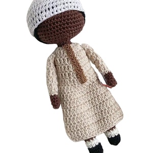 Personalizado hecho a mano ganchillo Amigurumi Eid Ramadán ganchillo <span class=keywords><strong>Petit</strong></span> musulmán niños regalos para niños - Product Image 1