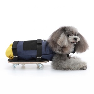 USMILEPET Nouveau design Tissu+Bois 4 roues Écologique Sac de transport pour animaux handicapés Scooter Aide à la marche pour animaux - Product Image 1