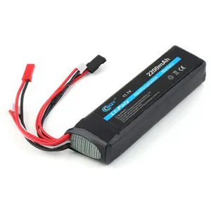 Li Po电池大功率11.1V 2200mAh 8C用于遥控汽车和船Futaba FF8 FF9 KO 3s锂电池电池