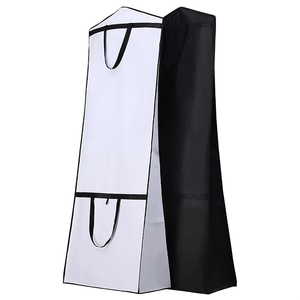 Portable High Quality Custom Foldable Non-woven Water Resistant Eco-friendly Garment <strong>Dress</strong> Storage <strong>Box</strong> Zipper for <strong>Wedding</strong> <strong>Dress</strong> - Product Image 1