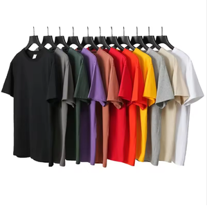T-shirt homme 100% coton pur imprimé, vente en gros, t-shirt vierge épais, nouveau modèle tendance à col rond - Product Image 3